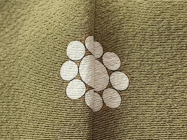 平和屋着物■上質な色無地　油色　正絹　逸品　CABK9970xe