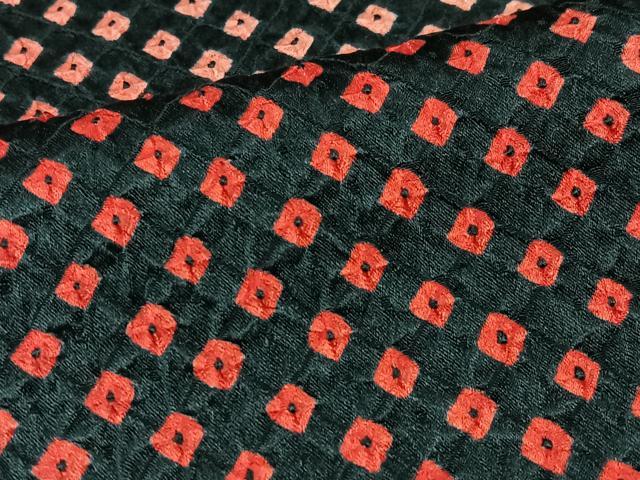 平和屋着物■上質な小紋　総絞り　霞文　暈し染め　正絹　逸品　未使用　CABK9972xe