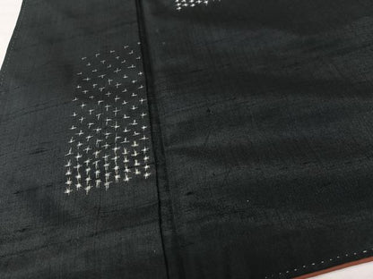 平和屋着物■上質な紬　絣文様　正絹　逸品　CABK9986xe