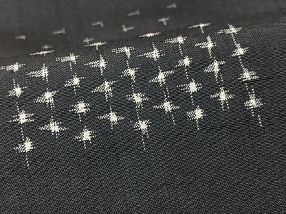 平和屋着物■上質な紬　絣文様　正絹　逸品　CABK9986xe