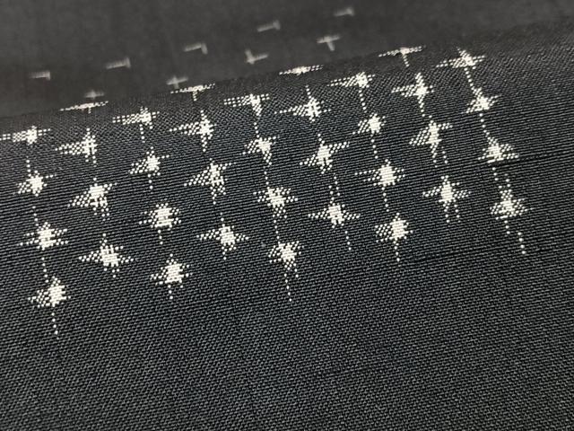 平和屋着物■上質な紬　絣文様　正絹　逸品　CABK9986xe