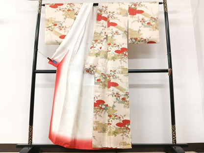 平和屋着物■上質な小紋　渡り橋風景文　やまと誂製　正絹　逸品　CABK9987xe