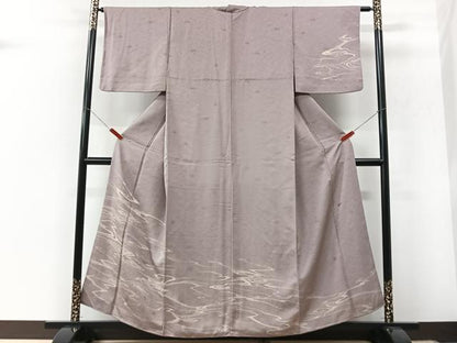 平和屋着物■訪問着　流水文　正絹　逸品　CABK9993xe