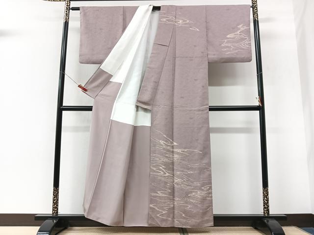 平和屋着物■訪問着　流水文　正絹　逸品　CABK9993xe