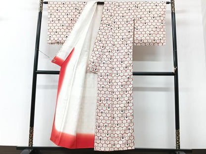 平和屋着物■上質な小紋　菊尽くし　金彩　正絹　逸品　CABK9994xe