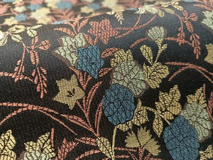 平和屋着物●九寸名古屋帯　草花文　正絹　逸品　CABL0001vp