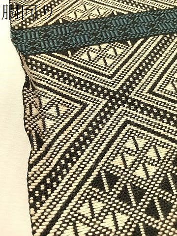 平和屋着物●八寸名古屋帯　こぎん刺し　横段菱吉祥文　綿　逸品　CABL0015vp