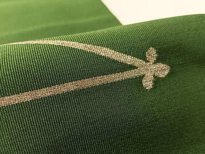 平和屋着物●加藤宗玄 爪掻本綴れ　八寸名古屋帯　溢れ松葉　金銀糸　正絹　逸品　CABL0019vp