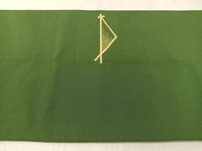 平和屋着物●加藤宗玄 爪掻本綴れ　八寸名古屋帯　溢れ松葉　金銀糸　正絹　逸品　CABL0019vp
