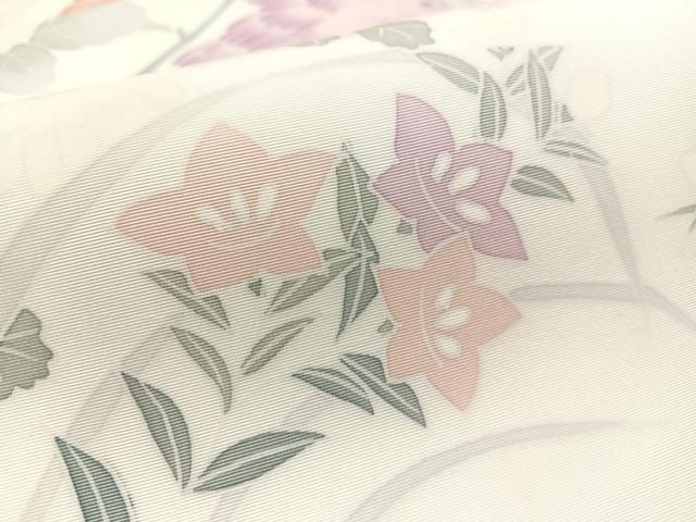 平和屋着物●九寸名古屋帯　友禅　草花鳥文　CABL0026vp