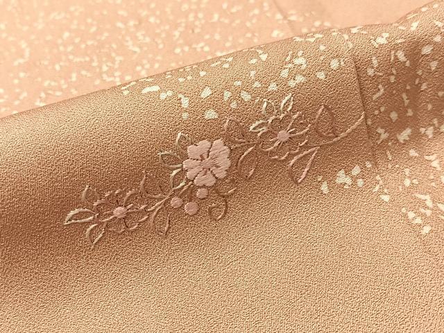 平和屋着物●豪華色留袖　刺繍　草花文　正絹　逸品　CABL0034vp