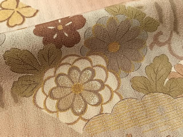 平和屋着物●訪問着　熨斗吉祥花文　暈し染め　金銀彩　正絹　逸品　CABL0036vp