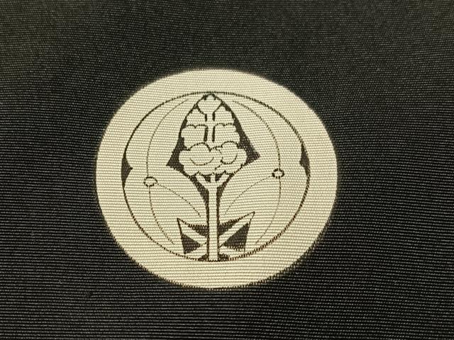 平和屋着物●男性 黒紋付・羽織セット 正絹 逸品 CABL0042vp