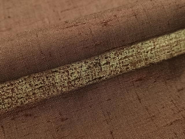 平和屋着物●上質な紬　ろうけつ染　横段文　正絹　逸品　CABL0057vp