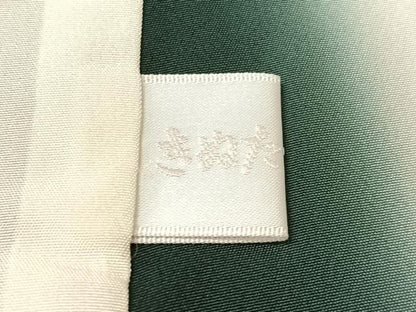 平和屋着物●上質な小紋　よろけ縞丸文　ロング丈　正絹　逸品　CABL0065vp