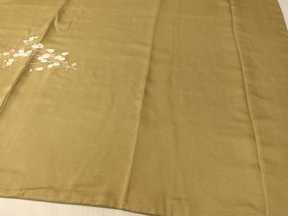 平和屋着物●訪問着　駒刺繍　枝花文　金彩　正絹　逸品　未使用　CABL0068vp