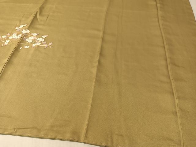 平和屋着物●訪問着　駒刺繍　枝花文　金彩　正絹　逸品　未使用　CABL0068vp