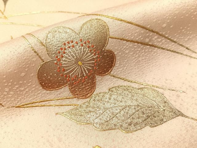 平和屋着物●金彩友禅　卓越技能者・名工・和田光正　訪問着　吹き寄せ花文　暈し染め　正絹　逸品　未使用　CABL0071vp