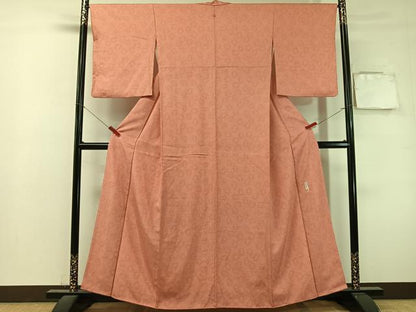 平和屋着物●重要無形文化財　人間国宝　中村勇二郎　江戸小紋　草花小紋柄　正絹　逸品　CABL0073vp