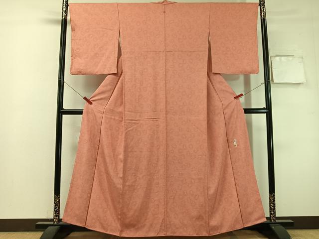 平和屋着物●重要無形文化財　人間国宝　中村勇二郎　江戸小紋　草花小紋柄　正絹　逸品　CABL0073vp