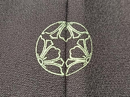 平和屋着物●豪華色留袖　駒刺繍　花唐草鳳凰文　金彩　正絹　逸品　CABL0078vp