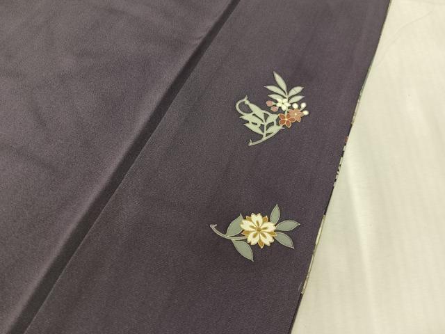 平和屋着物●豪華色留袖　駒刺繍　花唐草鳳凰文　金彩　正絹　逸品　CABL0078vp