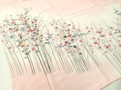 平和屋着物●訪問着　友禅　作家物　枝花文　暈し染め　正絹　逸品　CABL0080vp