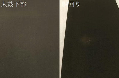 平和屋着物●九寸名古屋帯　成物　黒地　正絹　逸品　CABL0097vp