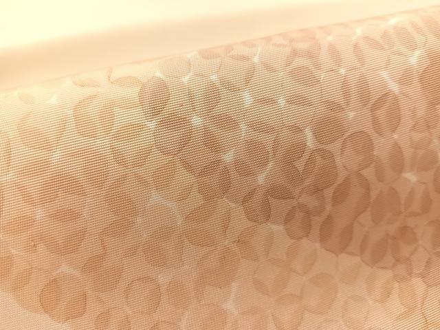 平和屋着物●塩瀬　九寸開き名古屋帯　ろうけつ染　抽象文様　正絹　逸品　CABL0103vp