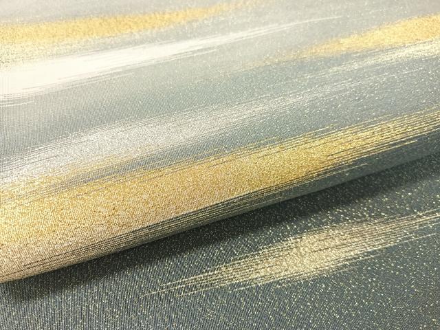 平和屋着物●爪掻き本綴れ　六通柄袋帯　霞文　金銀糸　正絹　逸品　CABL0138vp