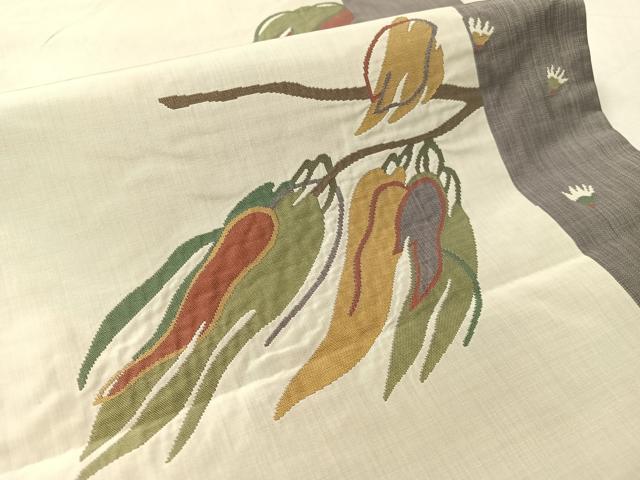平和屋着物●名門木屋太　今河織物　六通柄袋帯　成り物　正絹　逸品　CABL0151vp