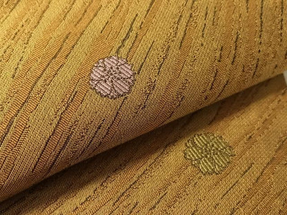 平和屋着物●両面　六通柄袋帯　唐織　草花丸文　やまと誂製　正絹　逸品　CABL0158vp