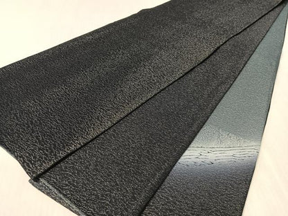 平和屋着物●太鼓柄袋帯　杢目絞り　切嵌文様　銀通し地　正絹　逸品　CABL0159vp