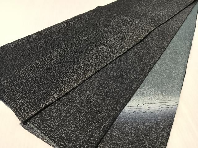 平和屋着物●太鼓柄袋帯　杢目絞り　切嵌文様　銀通し地　正絹　逸品　CABL0159vp