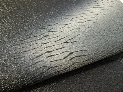 平和屋着物●太鼓柄袋帯　杢目絞り　切嵌文様　銀通し地　正絹　逸品　CABL0159vp