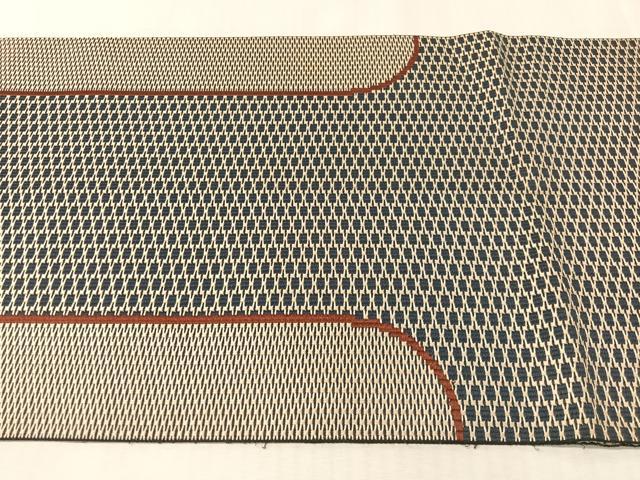 平和屋着物●太鼓柄袋帯　幾何学鳥文　金糸　正絹　逸品　CABL0174vp