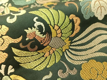 平和屋着物●西陣　川島織物　六通柄　本袋帯　唐織　鳳凰桐笹文　金糸　正絹　逸品　CABL0177vp