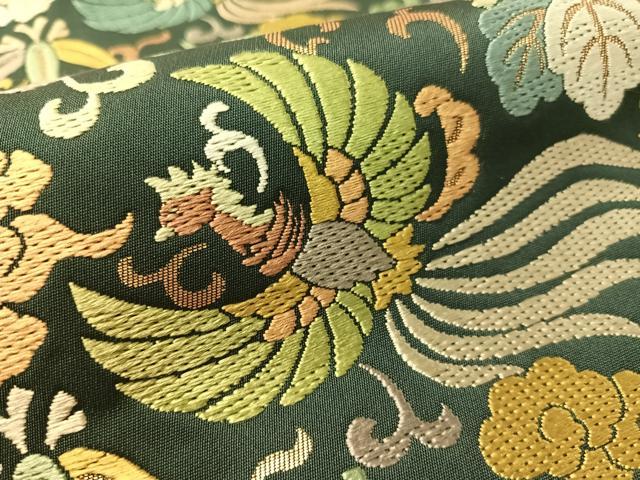平和屋着物●西陣　川島織物　六通柄　本袋帯　唐織　鳳凰桐笹文　金糸　正絹　逸品　CABL0177vp