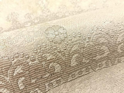 平和屋着物●六通柄袋帯　ティアラ　プラチナ箔　金銀糸　正絹　逸品　CABL0179vp