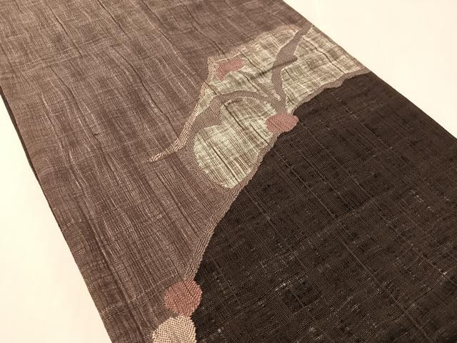 平和屋着物▽太鼓柄袋帯　スリーシーズン　春夏秋　すくい織　抽象文　金糸　正絹　逸品　CABL0181vp