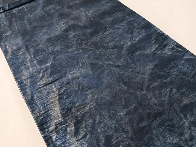 平和屋着物●六通柄袋帯　花唐草文　引箔　正絹　逸品　CABL0194vp