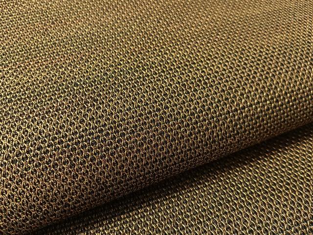 平和屋着物●全通柄袋帯　鎖美織　金糸　正絹　逸品　未使用　CABL0201vp