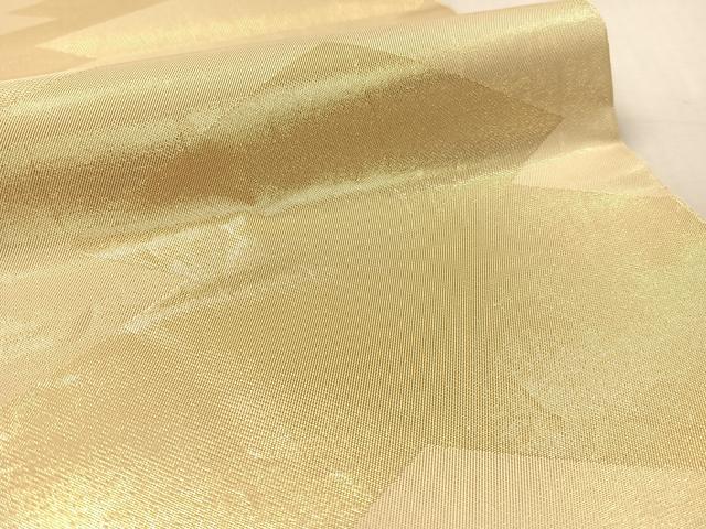 平和屋着物●西陣　川島織物　六通柄　本袋帯　松皮菱　金糸　正絹　逸品　CABL0211vp