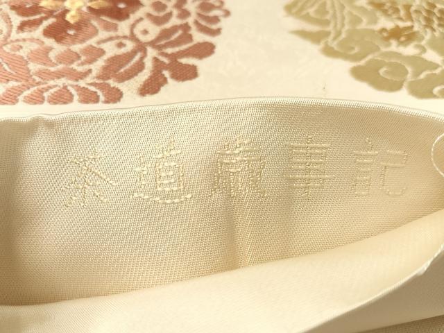 平和屋着物●六通柄袋帯　茶道歳事記　金糸　正絹　逸品　未使用　CABL0212vp