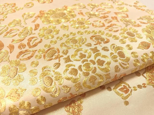 平和屋着物●西陣　川島織物　太鼓柄袋帯　総駒刺繍　正倉院花鳥文　小大丸　たとう紙付き　正絹　逸品　CABL0215vp