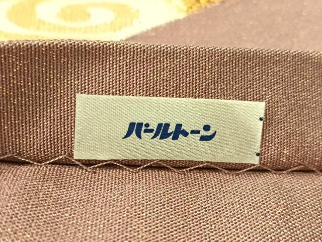 平和屋着物●太鼓柄袋帯　綴れ　錦秋松楓蒔絵　金糸　正絹　逸品　CABL0216vp