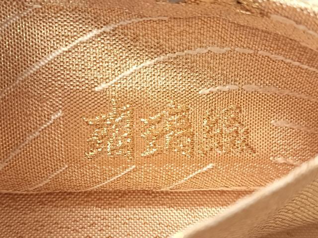 平和屋着物●六通柄袋帯　唐織　瑠璃綴　飛鶴松藤文　金糸　正絹　逸品　CABL0217vp