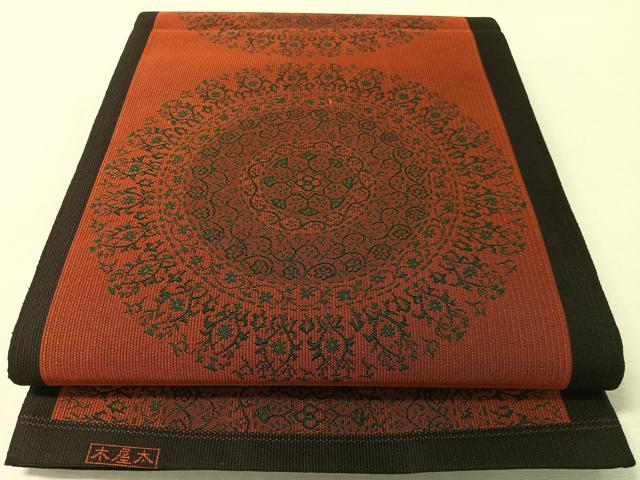 平和屋着物●名門木屋太　今河織物　全通柄袋帯　正倉院花文　正絹　逸品　未使用　CABL0238vp