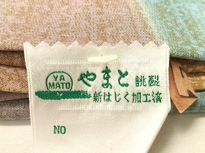 平和屋着物●両面　全通柄袋帯　よろけ縞　やまと誂製　正絹　逸品　未使用　CABL0242vp