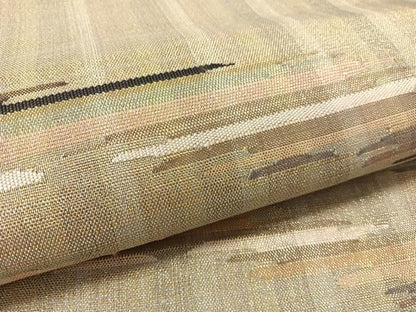 平和屋着物●太鼓柄袋帯　霞文　金糸　正絹　逸品　未使用　CABL0255vp